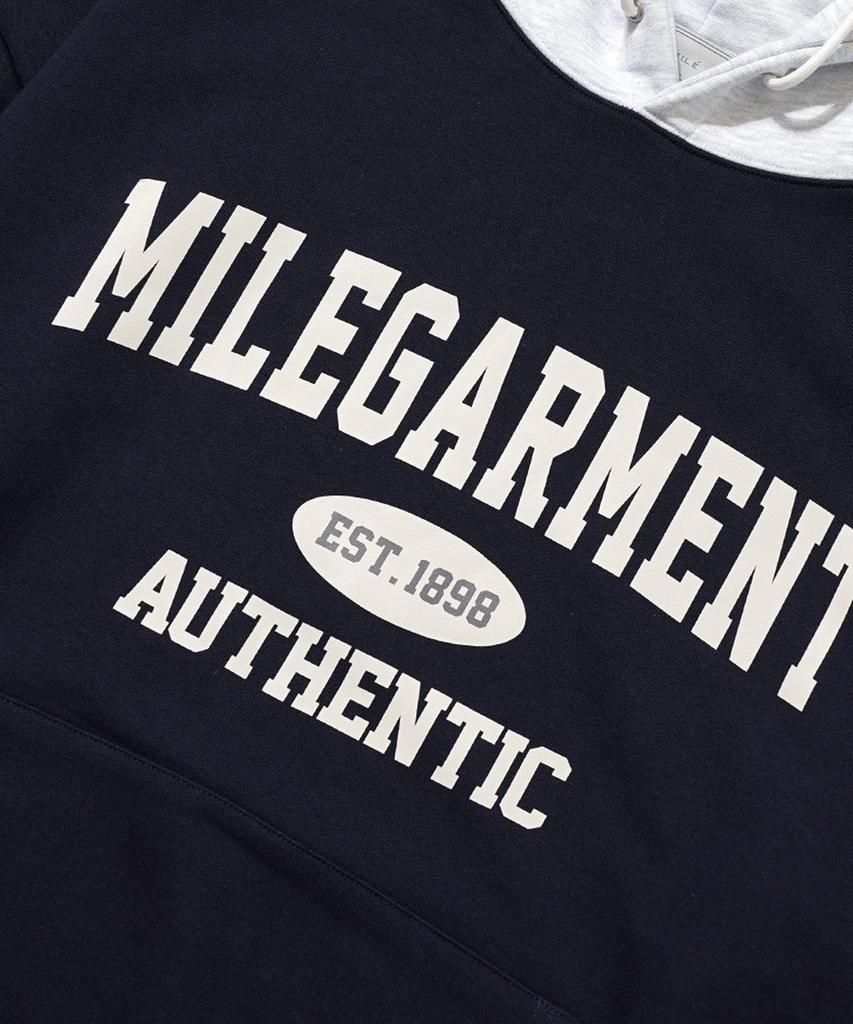 Mile Garments Mix Sweat Hoodie [Navy]