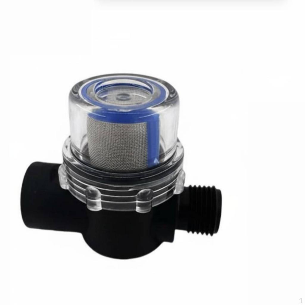 RV Water Pump Strainer Removes Sediment Inline Transparent Housing 50 Mesh
