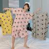 Women's Summer Cartoon Pajamas: Loose-Fit, Short-Sleeved, Casual National Tide for Cute Home Wear