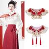 Yunjian Collar Decorative Hanfu Tassels Pearls False Collar Detachable Collar