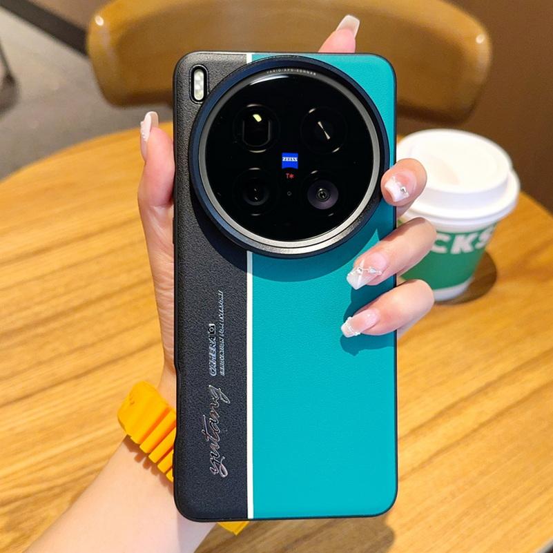 Nachtleuchtende Fluoreszierende Linie Zwei-Pigment Lederhülle Für VIVO X200 Ultra X200s X200 Pro mini X100S Pro Linsenschutzhülle