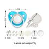 Silver Heat Transfer Rhinestone Baby Pacifier 2022