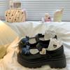 Ladies Shoes on Sale  Mary Janes Women's High Heels Platform Casual Pumps Women Solid Round Toe Med Heel Bow Tie Shoes Women