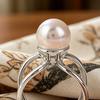 Faux Pearl Scarf Ring Silk Scarf Slide T-shirt Tie Clip Stylish Slide Ring