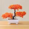 Tabletop Colored Faux Mini Pine Tree-Artificial Potted Plant for Home Office Store Display Plastic Low-Maintenance Indoor Decor