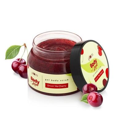 BodyLovin' Drivin' Me Kirsch-Gel-Körperpeeling | Sulfat- und Parabenfrei | 100 % vegan | 200 g