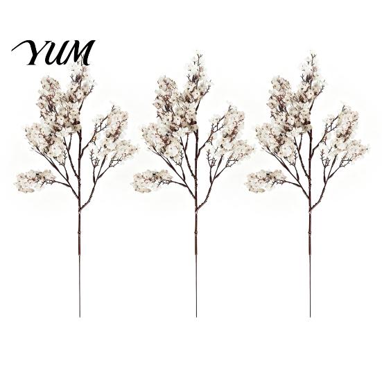 Orange Silk Plants for Halloween Decoration Realistic Artificial Flowers Autumn Home Decoration, Floral Lifelike Branches Seasonal Display Table
