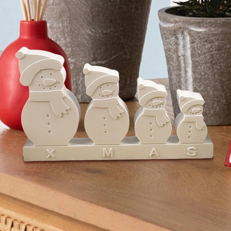 Snowman Molds Silicone Gypsum Ornament Mould Christmas Candle Molds Cute Snowman Silicone Candle Molds Christmas Ornament Mold