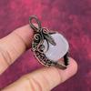 Selenite Druzy Natural Gemstone Pendant Copper Wire Wrapped Pendant Wire Jewelry