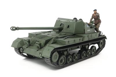Tamiya Military Miniature Series Britischer Artillerie-Bogenschütze, Kunststoffmodell 35356, 1/35 Nr. 356, Panzerabwehr, selbstfahrend