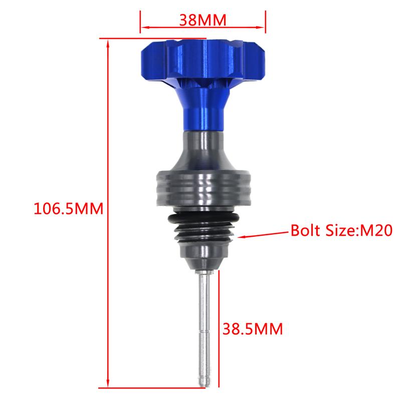 LMoDri Motorcycle Engine Oil Tank Dipstick Level Gauge Meter Motorbike Oil Cap ATV Dirt Pit Bike For GY6