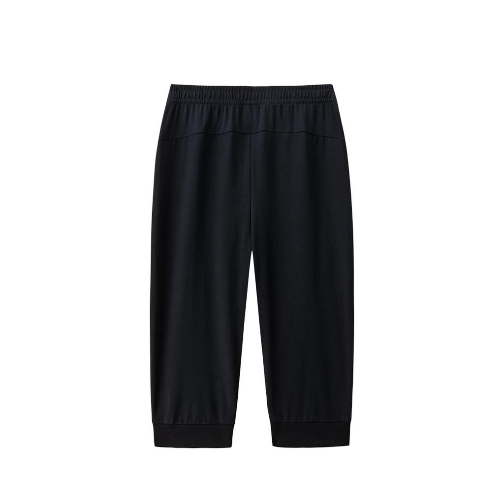 Anta Comfortable Knitted Cropped Casual Shorts Women shorts Black 162527326-1