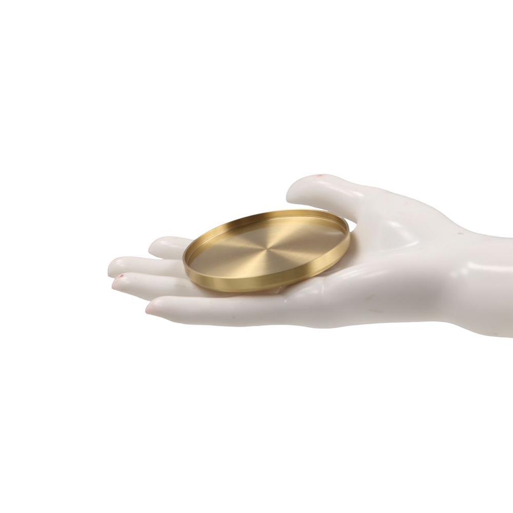 Metal Brass Coaster Round Cup Tray teapot Pads Cup Mats  Office