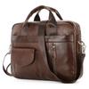 Men's Genuine Leather Crossbody Laptop Bag - Multifunctional, Large Capacity, Casual Briefcase
