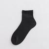 Odor-Resistant Cotton Disposable Socks: Unisex, Black/White/Gray, Sweat-Absorbent, No-Wash, Summer Thin Style.