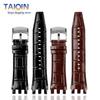 For Swatch SVGK403 SVGK407 SVGB400 SVGB402 SVGB408 Genuine Leather Watch Strap 22mm  Men's Bracelet Strap Accessories