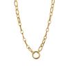 Stainless Steel Snake Chain Necklace With Gemstone Pendant For Women Fashion And Daily Wear