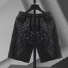 Men's Summer Ice Silk High Street Style Printed 5-Point Mid-Length Plus Size Shorts