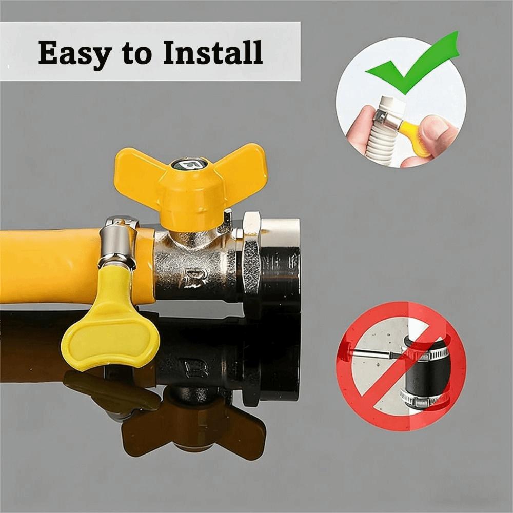 30pcs Hand Twist Design Stainless Steel Hose Clamps Worm Gear Hose Clamp  Air Pipe