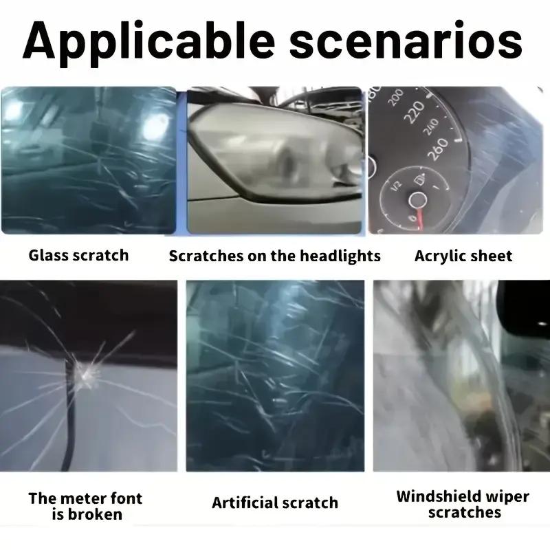 Zestaw do naprawy i polerowania okularów – Pasta do usuwania rys dla lusterek samochodowych, okularów do czytania, soczewek aparatu,