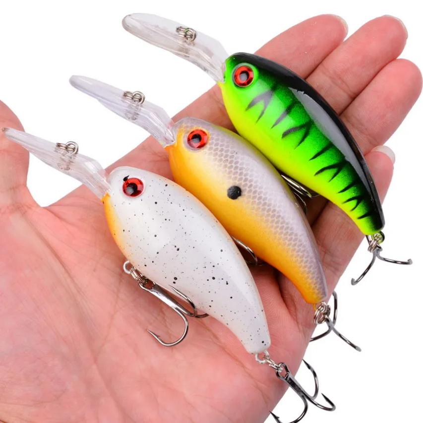 Random Fishing Lure Set High Quality Swimming Bait Minnow Mini Crank Wobble Bait Crankbait Artificial Bait