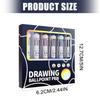 3/6Pcs 10-Color-in-1 Pen Ballpoint Pen 0.8MM Tip Retractable Multicolored Pen for Daily Journaling Note Taking Drawing