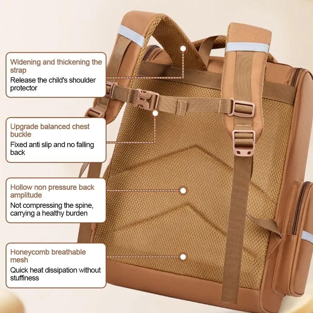 Large Capacity Cartoon Animal  Bookbag Multi-pocket Capybara Backpack Capybara School Bag  Student