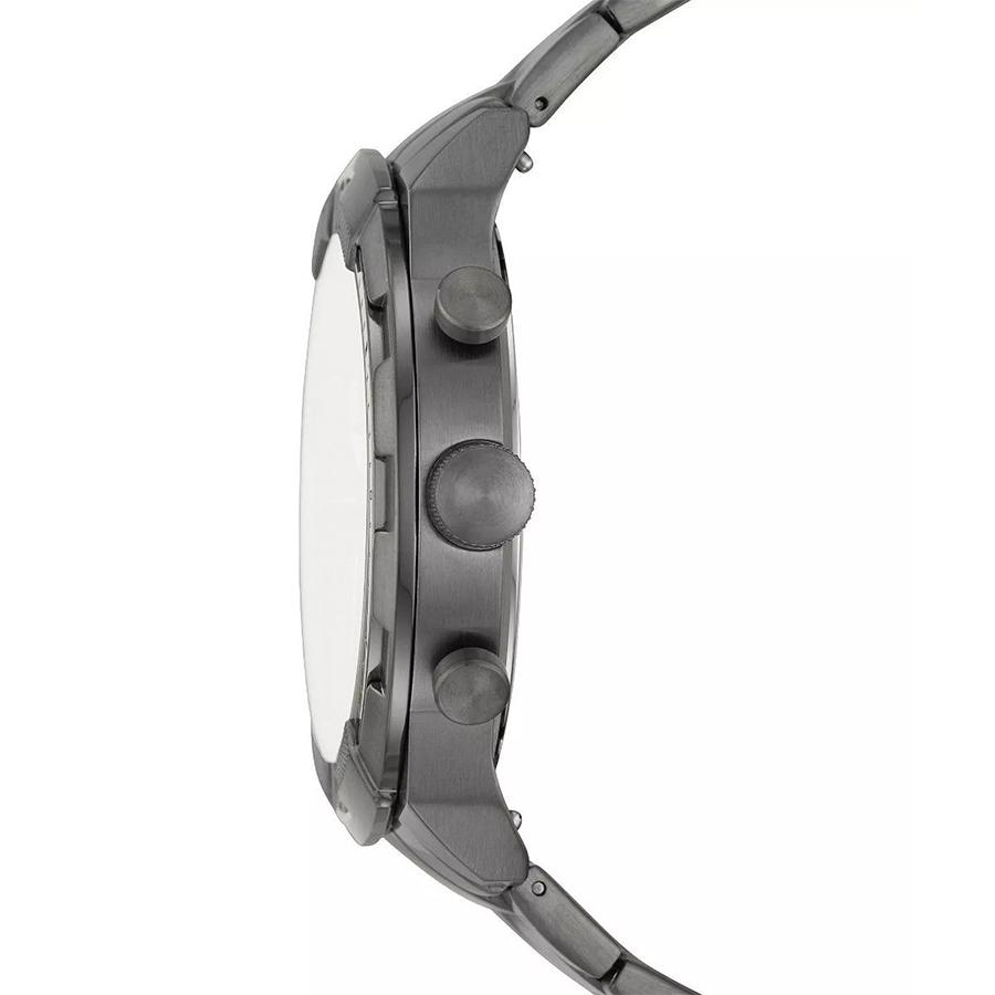 Fossil Bronson Chronograph Blue Dial Grey Steel Strap Watch for Men - FS5711