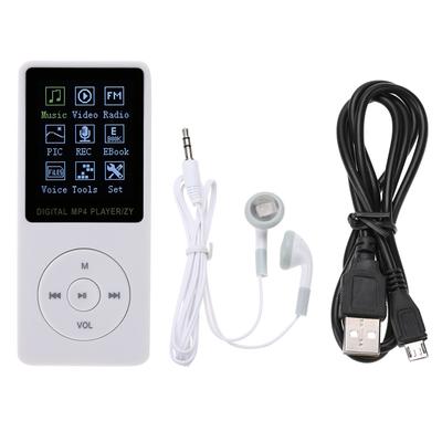 Tragbarer Farb-TFT-Bildschirm HiFi Musik-Player MP4 Sport-MP4-Musikplayer USB2.0 Weiß
