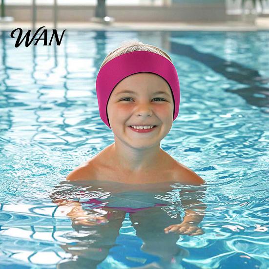 Portable Swim Headband Reusable Ear Band Keep Ears Dry & Swimming Hairband Prevent Swimmer's for Kids and Adults Water Sports