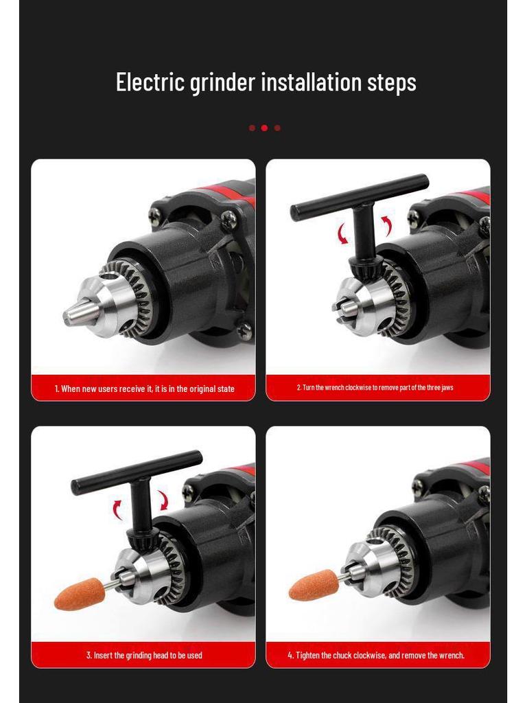 High-Power Electric Grinder & Polisher for Cutting, Jade Opening, Peeling, and Wood Carving