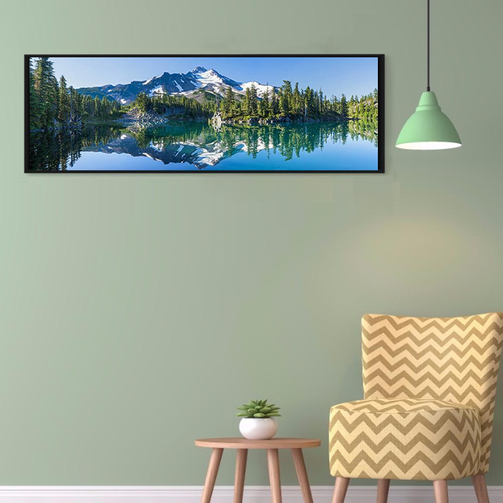 Snowy Mountain 5D DIY Kits de pintura de diamante Broca quadrada completa Resina Strass Desenho DIY Decoração para casa Presente