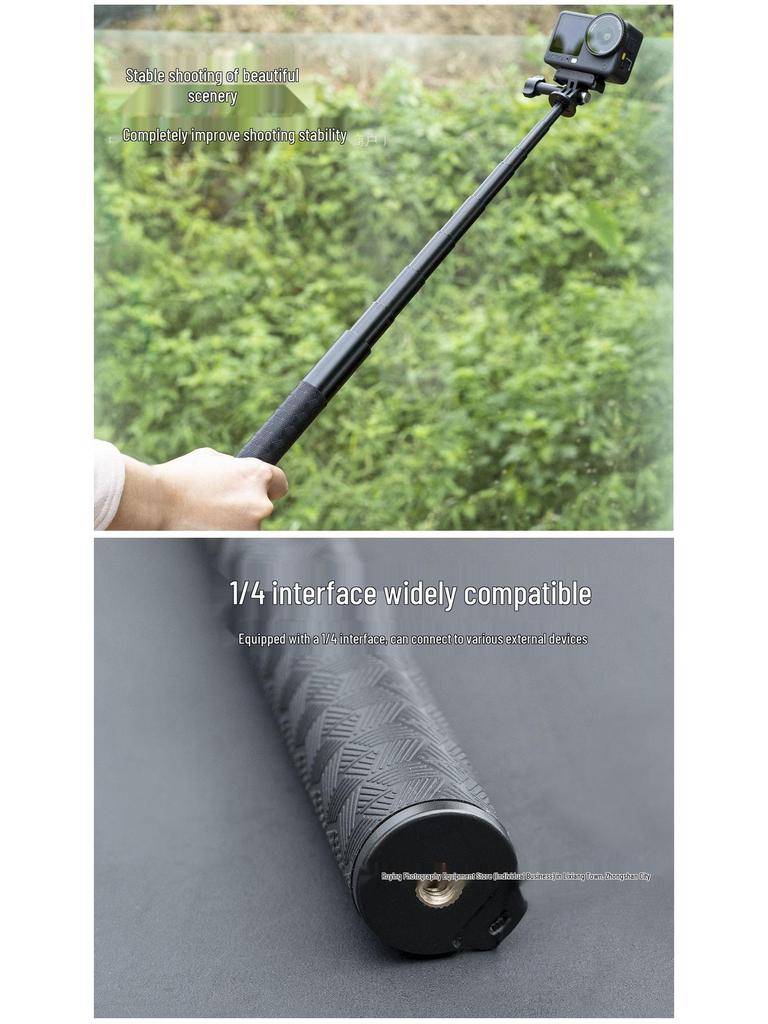High-Strength Invisible Selfie Stick for DJI Action Cameras: Compatible with Models 6/5 Pro/4, Handheld Photography Extension Pole