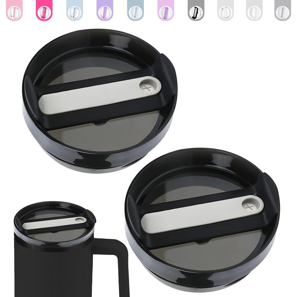 2 Pcs Replacement 20/30 oz Dustproof Spill Proof Resistant Tumbler Lid for Stanley Cup, Fit for Stanley and More Coffee Mugs