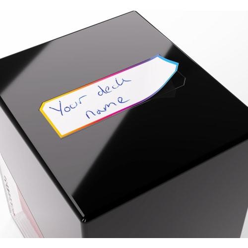 Gamegenic Bastion 100+XL Deck Box - Compact, Safe, and Perfectly Organized! Securely Stores Over 100 Double-Sleeved Cards in Black/Clear