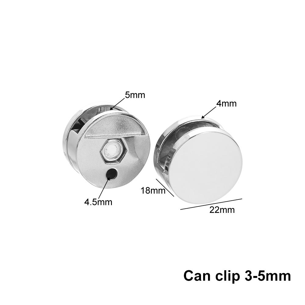 4 Stück Halter Glas Spiegel Scharnier Festbeschlag Glasklammer Glas Spiegelklemme Werbeschild