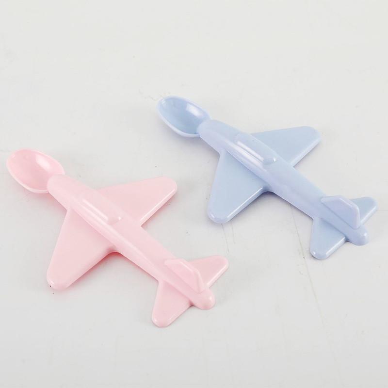 Kinder-Flugzeugförmiger Plastiklöffel Mit Süßem Design Für Kindermahlzeiten Und Als Geschenk