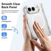 For Magsafe For iPhone Duo Case Transparent Magnetic Wireless Charging Hinge With Tempered Film Shockproof Back Case Accessories