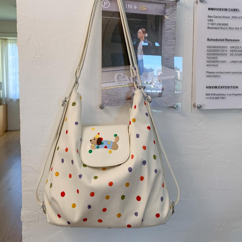 Cute Niche and Fashionable Crossbody Bag Large-capacity Student Casual Crossbody Single-shoulder Tote Bag