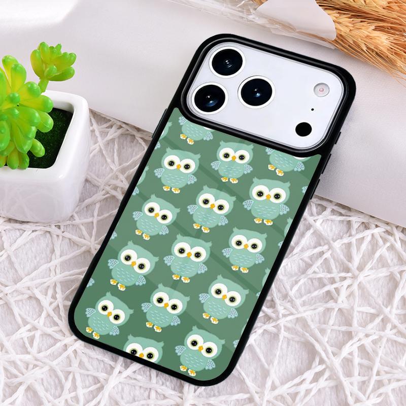 Baby Cute Owl soft Phone Case for iPhone 17 Air 16 15 11 12 14 13 Pro Max Shockproof Cover