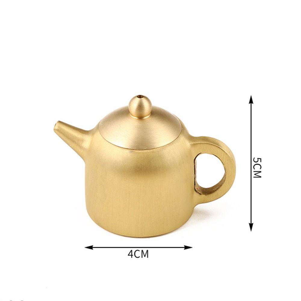 Office Tea Set Copper Ornaments Brass Small Teapot Small Item Organizer Metal Handicrafts