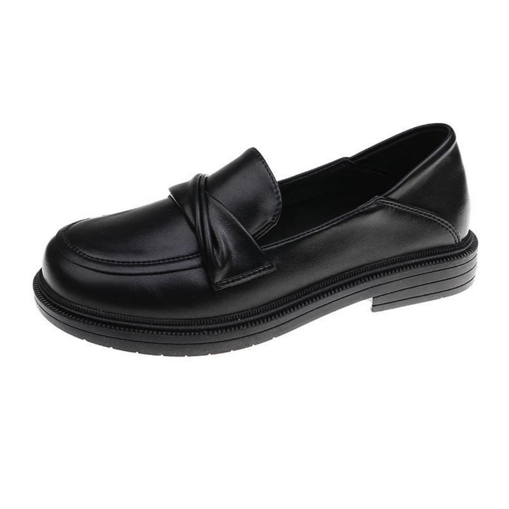 Spring and Autumn  Low Heeled British Style Loafers for Women
