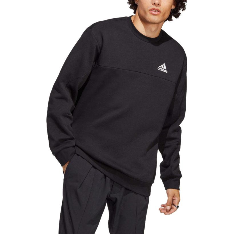 adidas Sweatshirts Men's Black Crew Neck Moderate Other HN4758