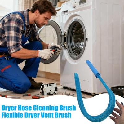 Mangueira de Limpeza de Duto de Secadora com Bocal Universal para Aspirador Conector Flexível Retrátil Limpeza Profunda de Geladeira