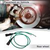 UXCELL 2Pcs Rear Wheel Brake Pad Wear Sensor No.1843313 Disc Brake Pad Wear Indicator Sensor for Ford Transit 2013-2024