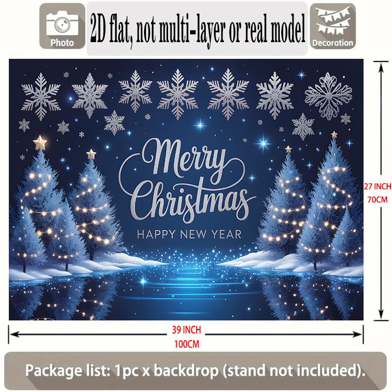 1 Pezzo A Piatto 2D Con Uno Sfondo Decorativo Decorazioni Sfondo Invernale Per Studio Fotografico Photo Booth Festa di Natale