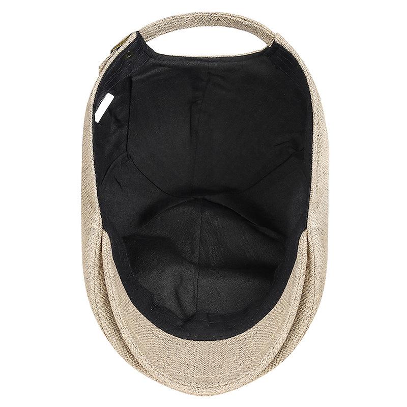 Solid Color Forward Hat Spring and Summer Women's Retro Cap Men's Casual Versatile Beret
