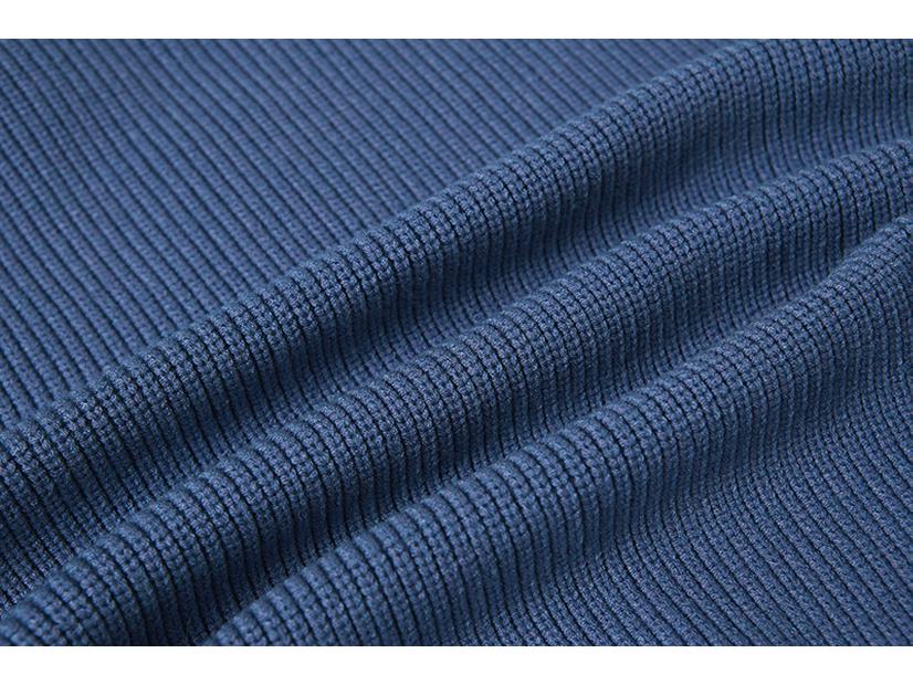 Unisex Solid Color Knit Pullover Sweater with Drop Shoulders