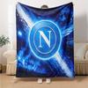 1pc Blanket - NAPOLI LOGO Print Design,Lightweight Blanket for Sofa,Bed- Soft &Warm,Gift for All Seasons