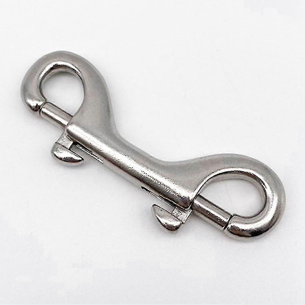 5pcs 316 Stainless Steel Sucha Diving Double End Bolt Snap Hook Clips 100mm Boat Hardware Double En